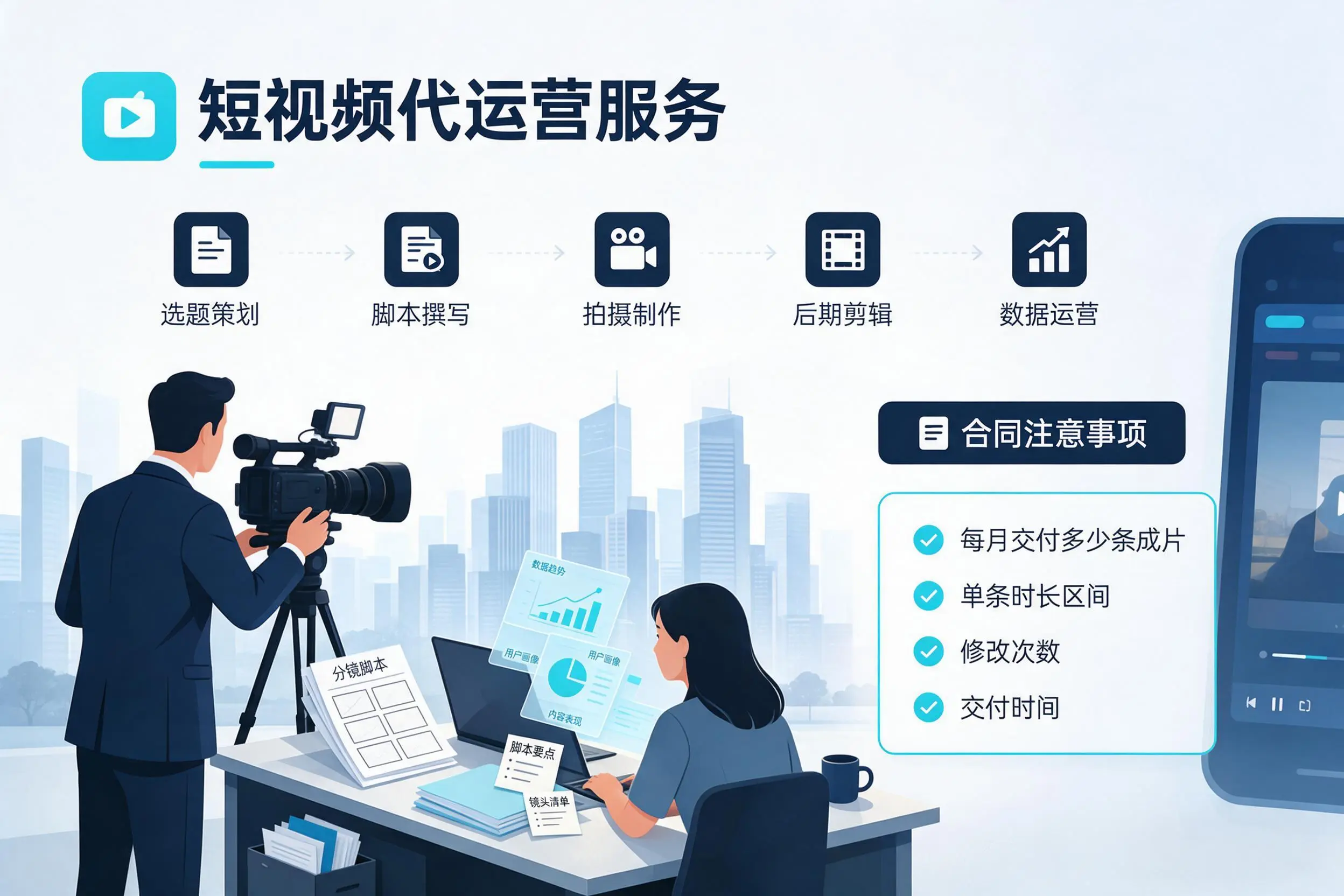 短视频代运营包含哪些服务?银川企业常见问题科普