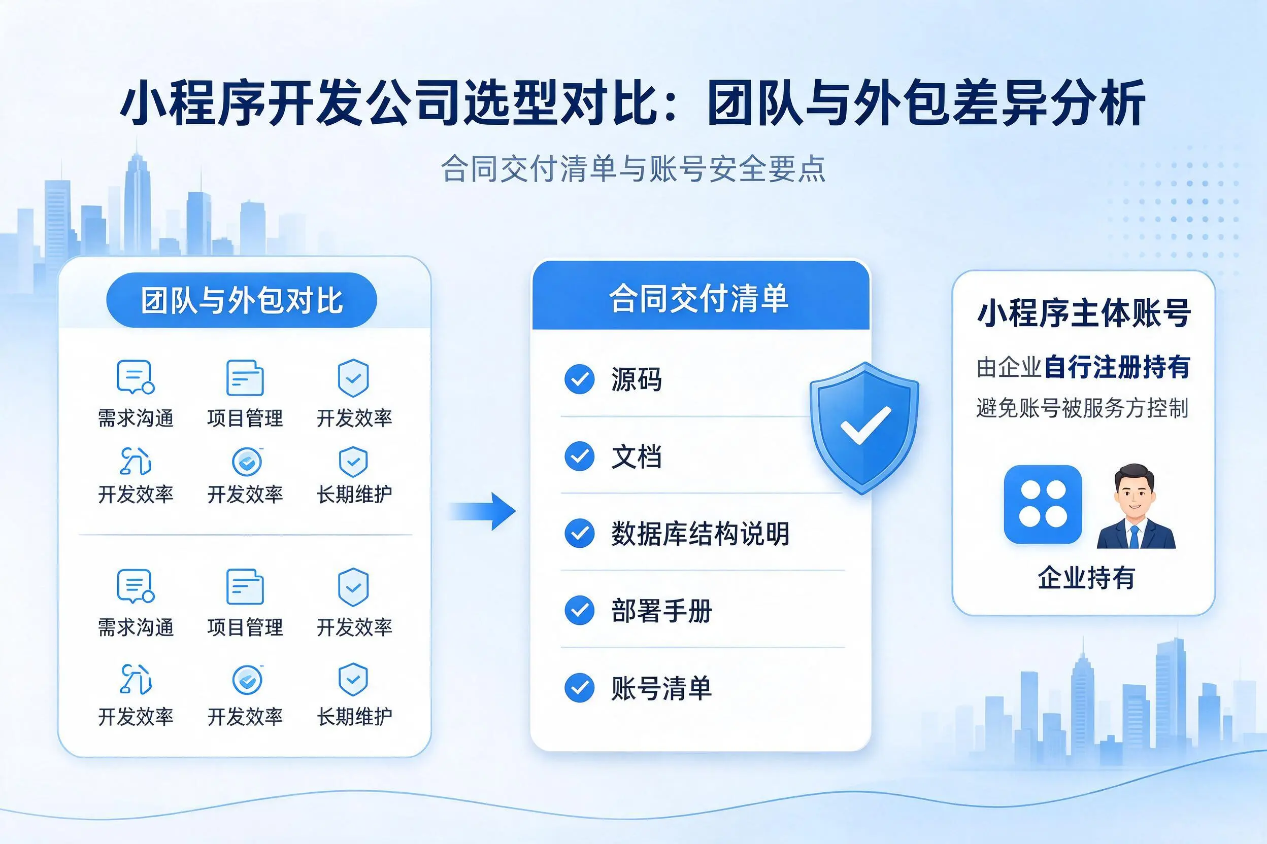 银川小程序开发公司选型对比：团队与外包差异分析