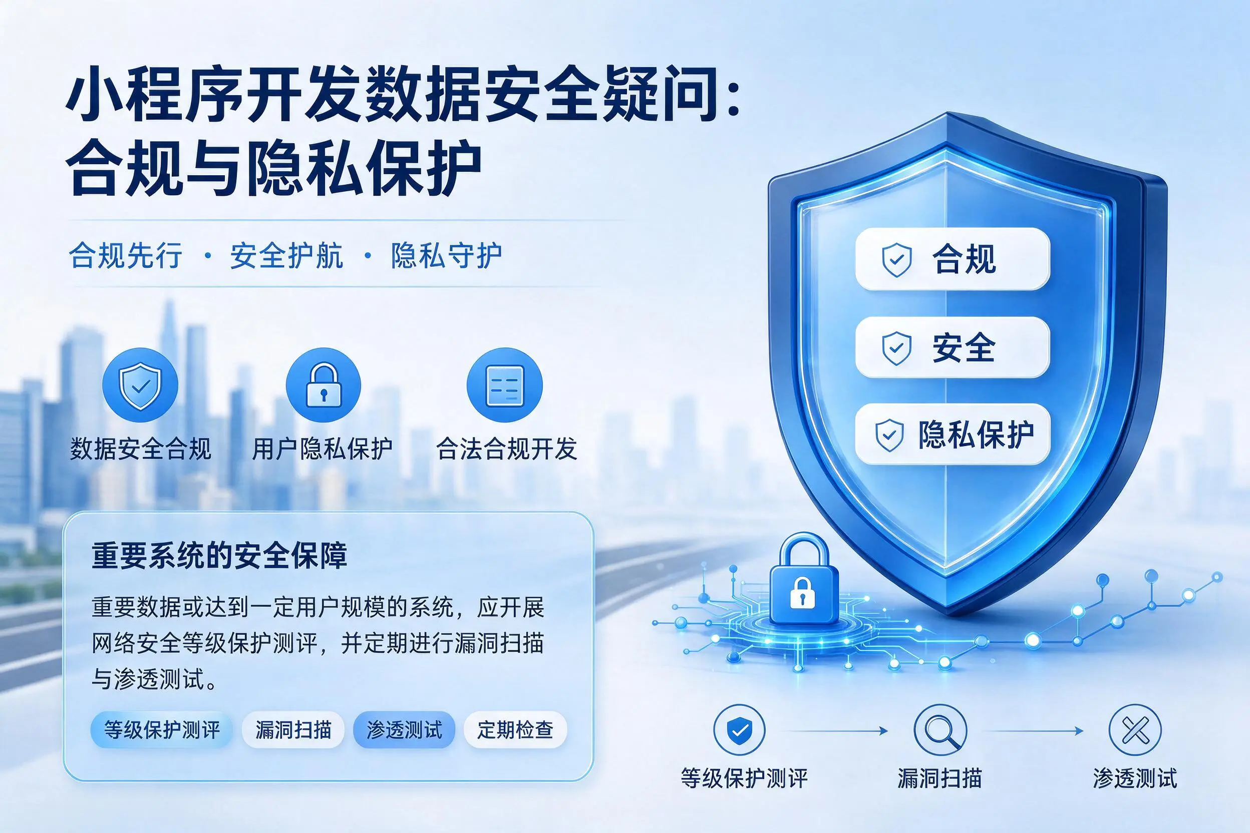 银川小程序开发数据安全疑问：合规与隐私保护