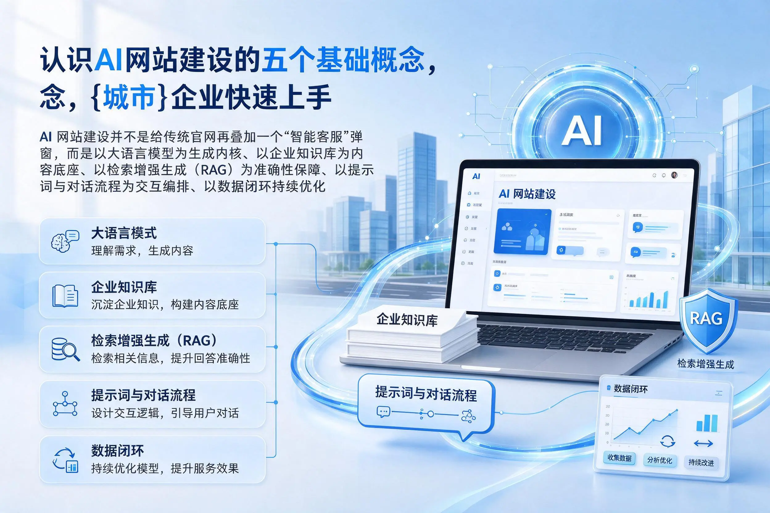 认识AI网站建设的五个基础概念，银川企业快速上手