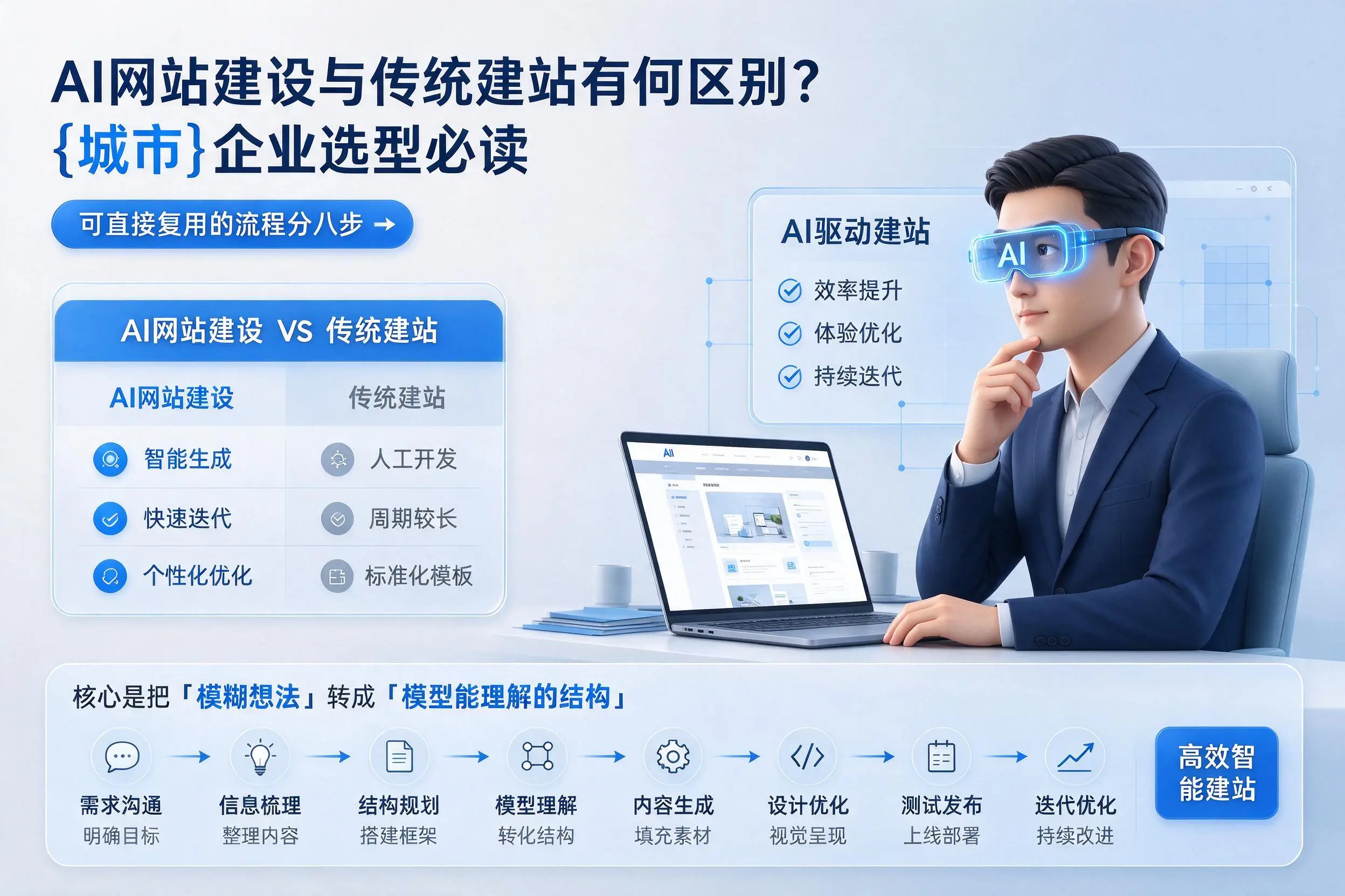 AI网站建设与传统建站有何区别?银川企业选型必读