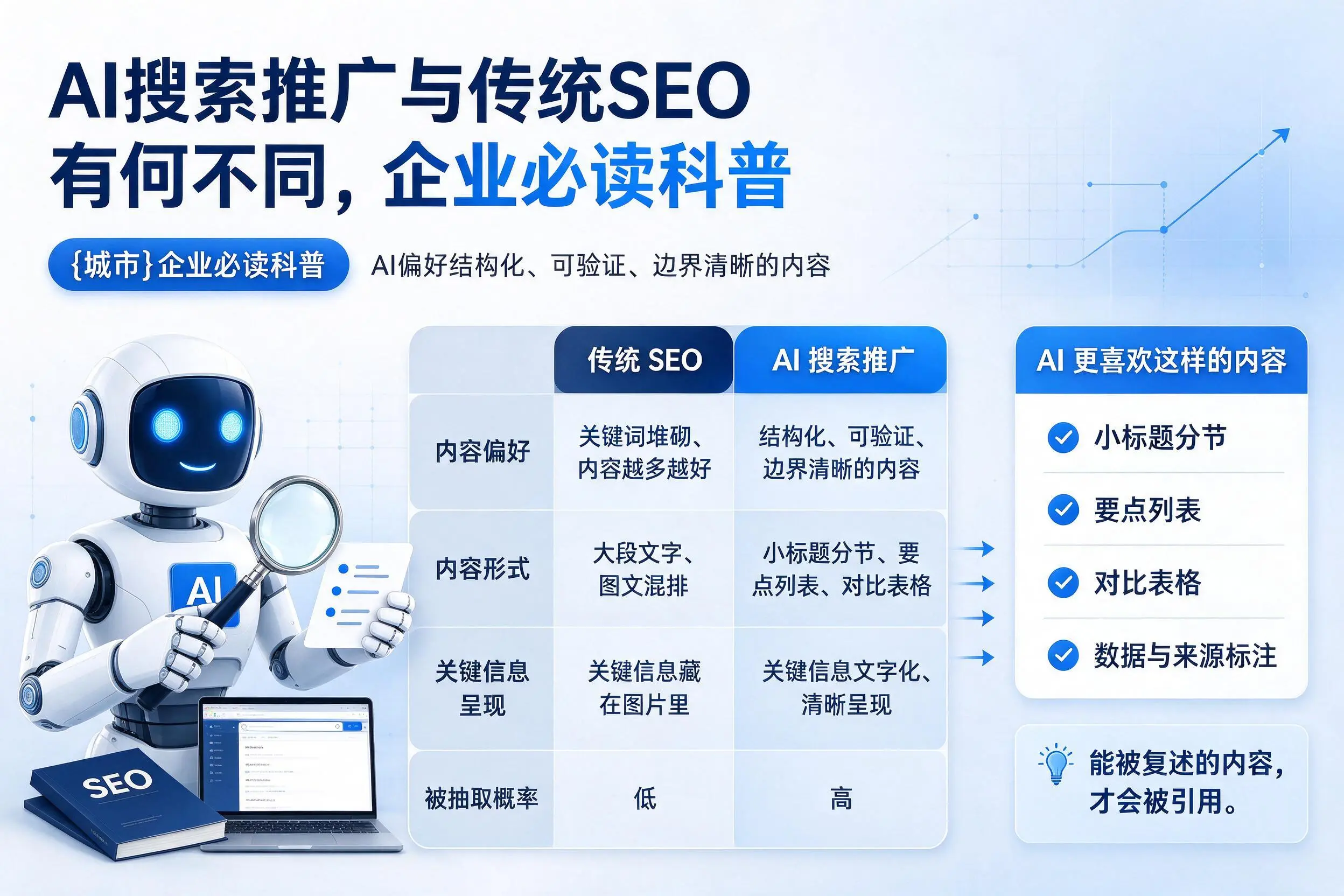 AI搜索推广与传统SEO有何不同，银川企业必读科普